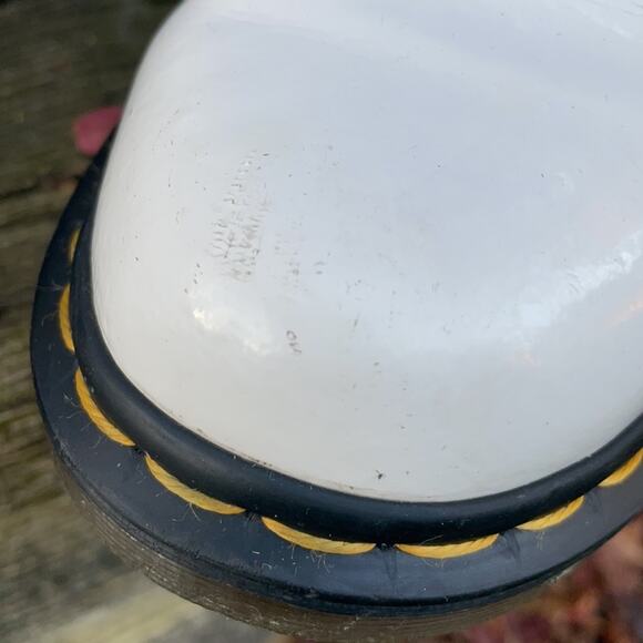 Dr Martens 1460W Patent Lamper White Combat Boots Women's Size 8 US / 6 UK - Picture 15 of 16